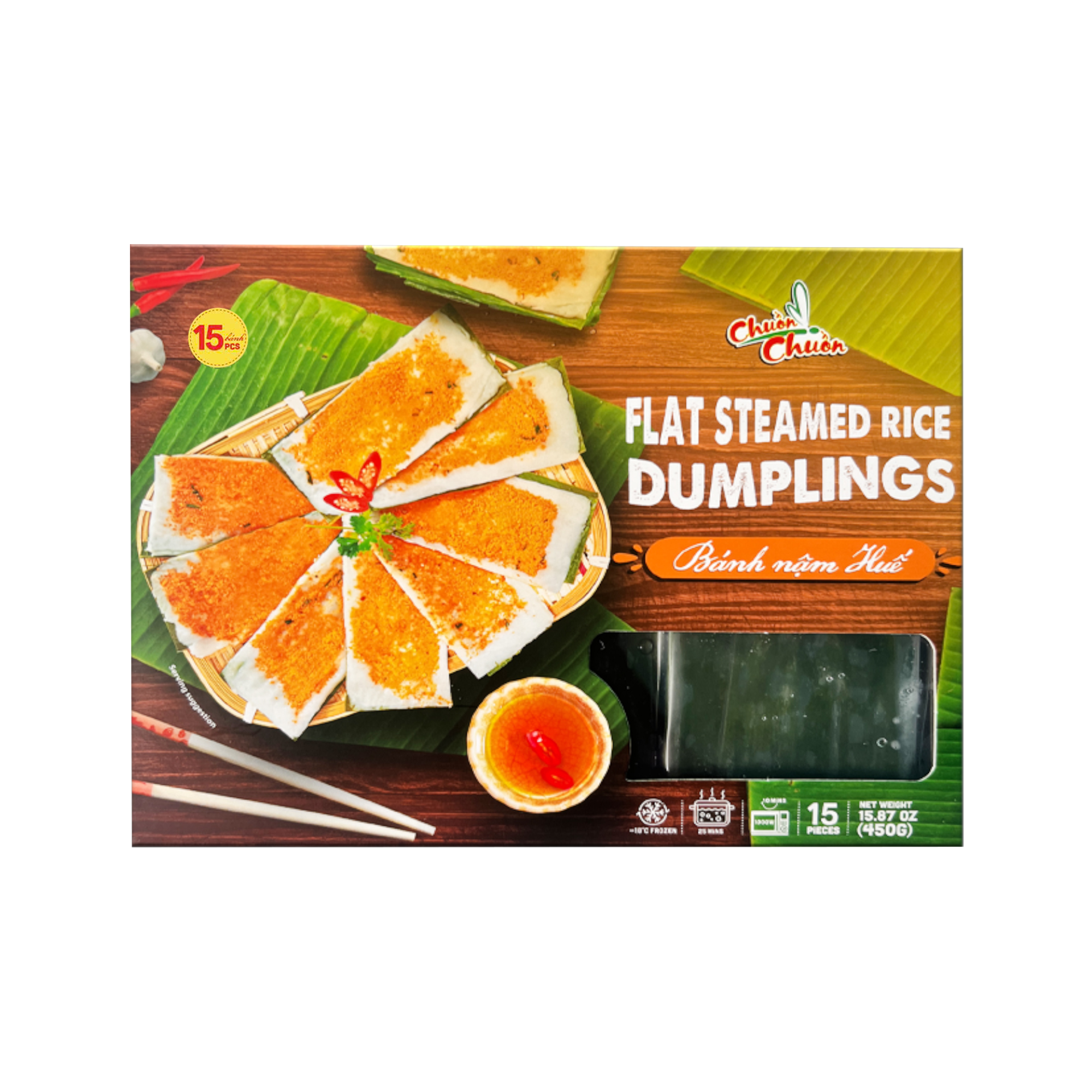 FLAT STEAMED RICE DUMPLINGS // Bánh nậm Huế - 73681