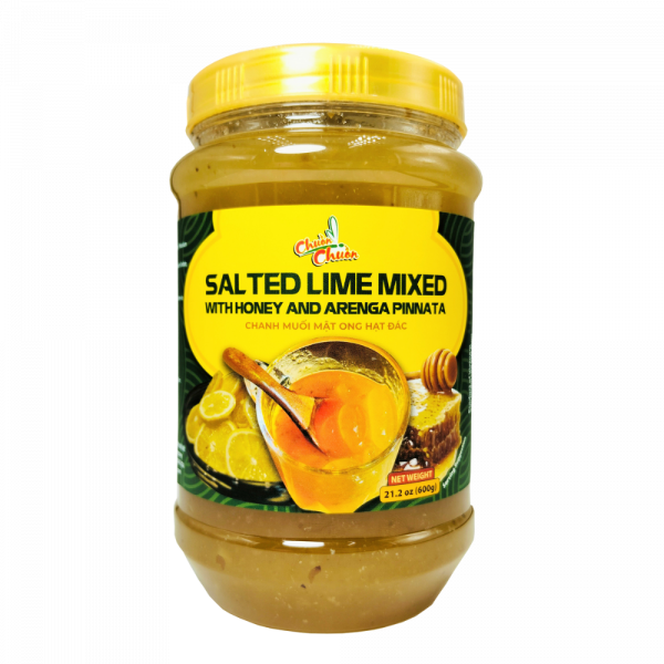 Salted Lime Mixed With Honey & Arenga Pinnata (Tắc Muối Mật Ong & Đường Thốt Nốt): A refreshing mixture of salted lime, honey, and Arenga pinnata sugar for a sweet-salty Vietnamese drink. Chuon Chuon Brand - powered by US Trading wholesale Asian Food distributor