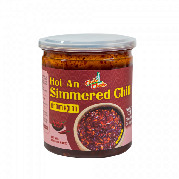 Hoi An Simmered Chili (Ớt Rim Hội An): Spicy simmered chili in a flavorful sauce, a unique specialty from the famous city of Hoi An. Chuon Chuon Brand - powered by US Trading wholesale Asian Food distributor
