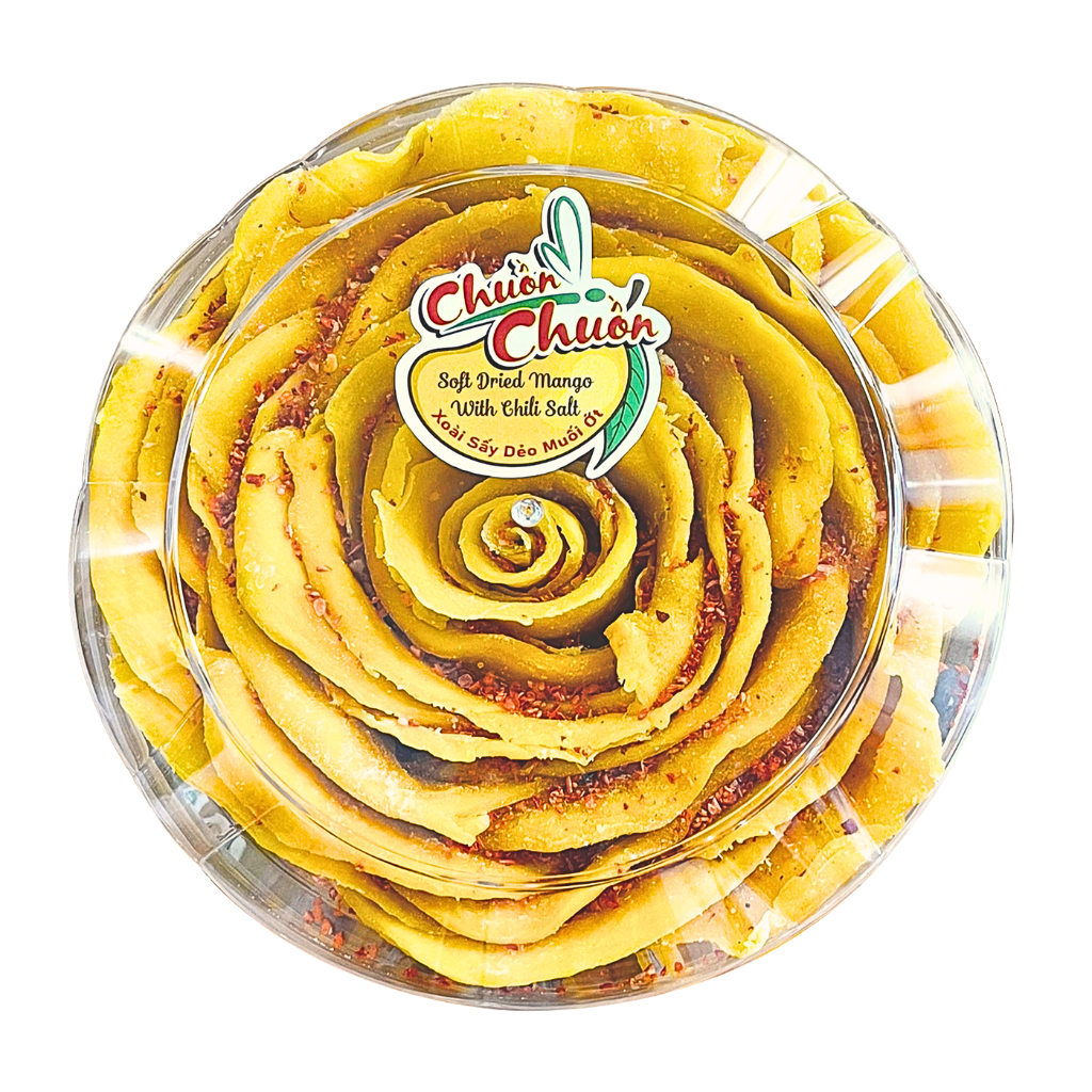 Soft Dried Mango (flower shape) Xoài Sấy dẻo muối ớt