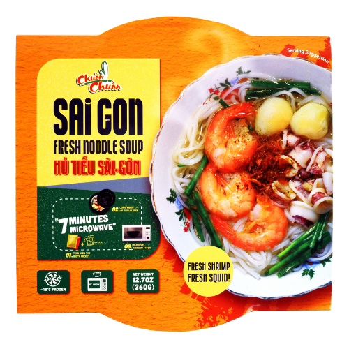 Sai Gon Fresh Noodle Soup (Hủ Tiếu Sài Gòn): A hearty and flavorful fresh noodle soup, inspired by the vibrant street food of Saigon. Chuon Chuon Brand - powered by US Trading wholesale Asian Food distributor