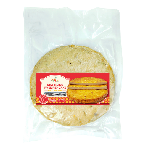 Nha Trang Fried Fish Cake (Chả Cá Chiên Nha Trang): Savory fried fish cakes made from fresh Nha Trang fish, offering a deliciously chewy texture and bold flavor. Chuon Chuon Brand - powered by US Trading wholesale Asian Food distributor