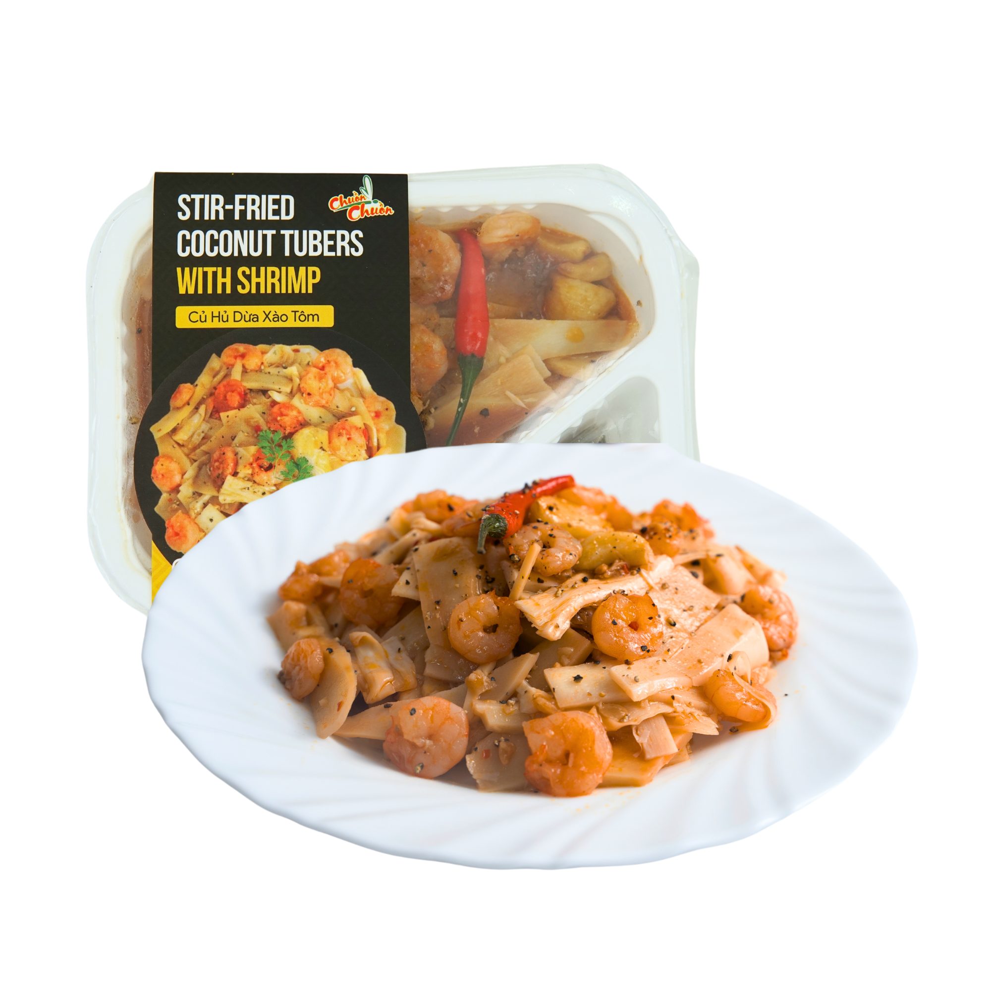 Stir-Fried Coconut Tubers With Shrimp // Củ Hủ Dừa Xào Tôm - 71256