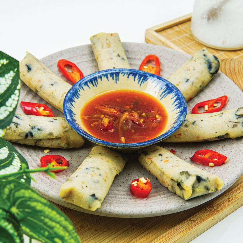 FISH LOAF WITH APPLE SNAIL // Chả ốc gói lá chuối - 73164