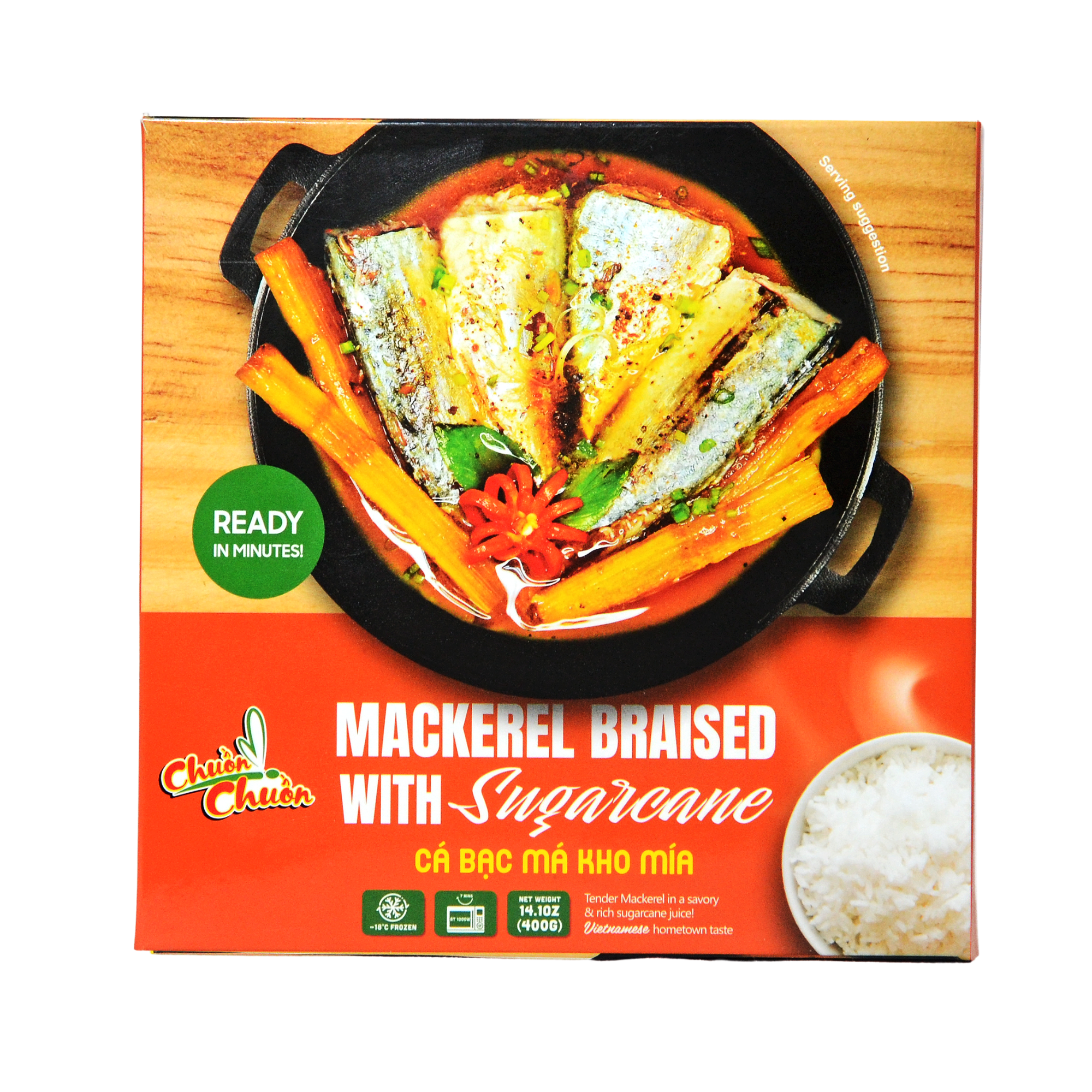 MACKEREL BRAISED WITH SUGAR CANE // Cá Bạc Má Kho Mía - 71241
