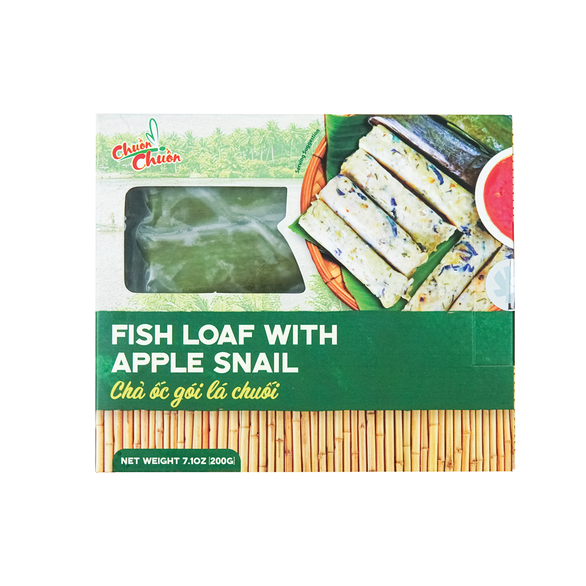 FISH LOAF WITH APPLE SNAIL // Chả ốc gói lá chuối - 73164