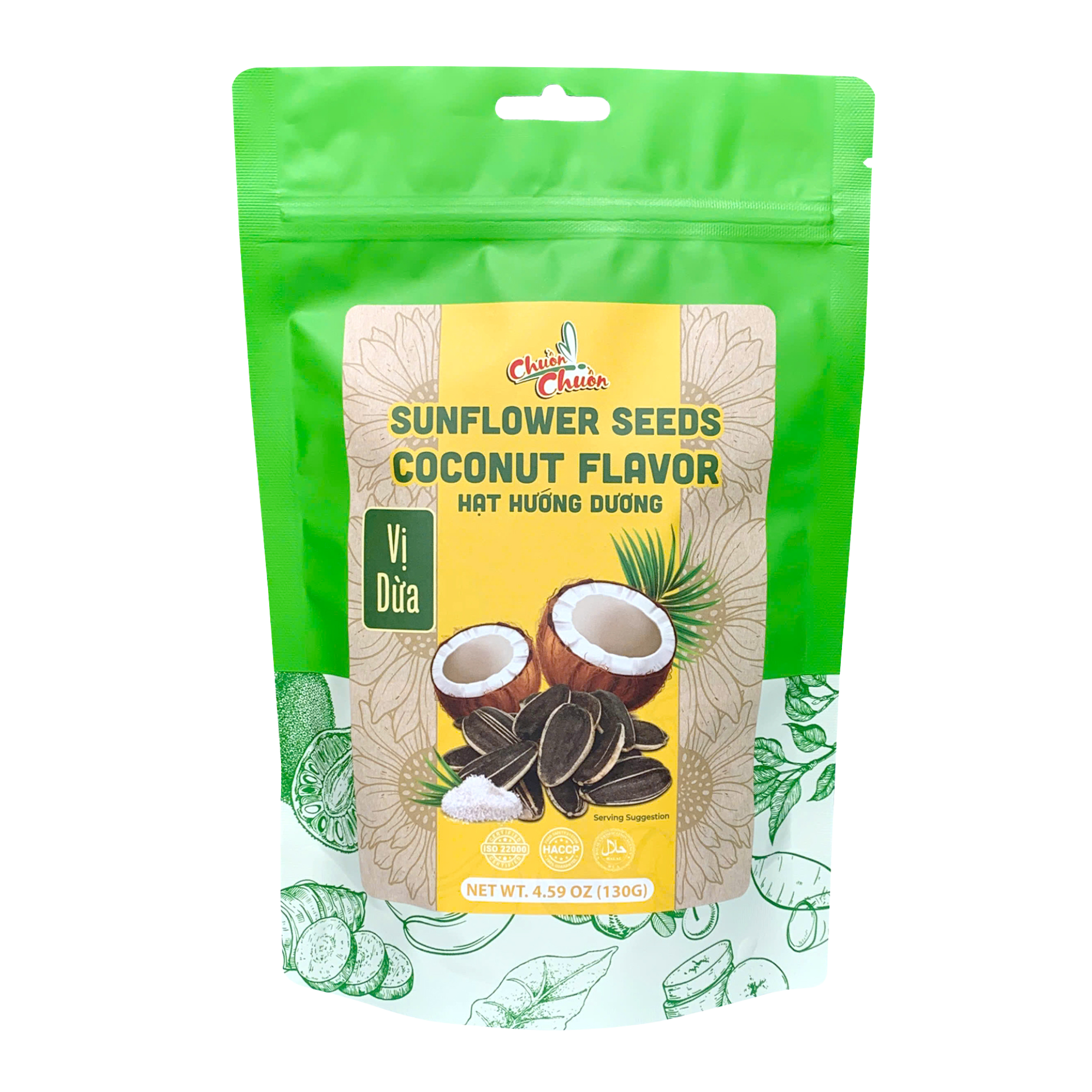 SUNFLOWER SEEDS COCONUT FLAVOR // Hạt hướng dương vị dừa - 37050
