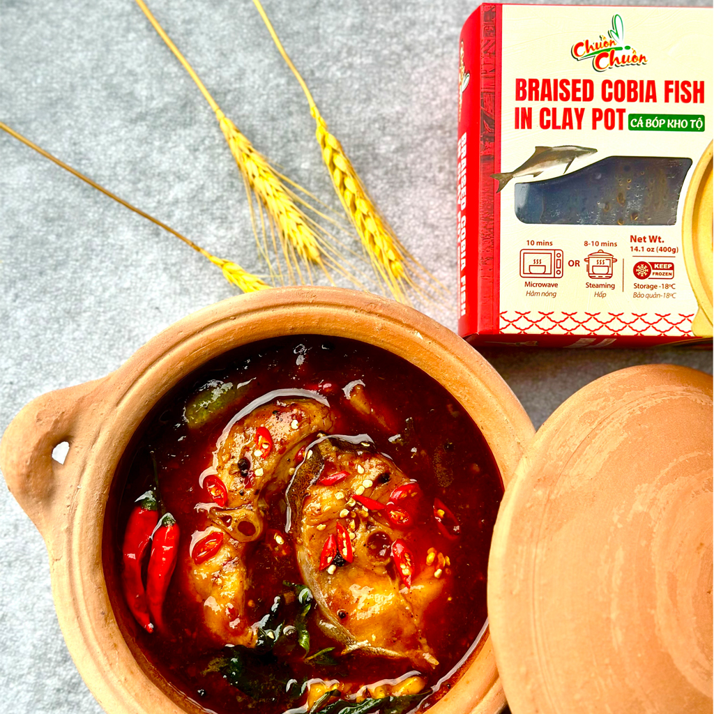 BRAISED COBIA FISH IN CLAY POT// Cá bóp kho tộ - 71249