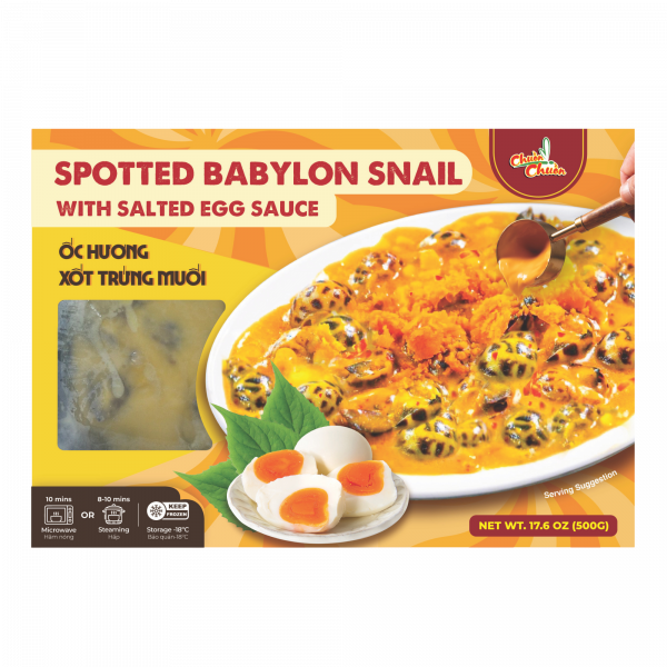 SPOTTED BABYLON SNAILS WITH SALTED EGG SAUCE // Ốc Hương Xốt Trứng Muối - 71287