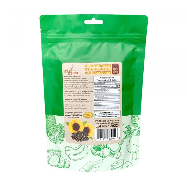 SUNFLOWER SEEDS MIXED SPICE FLAVOR // Hạt hướng dương vị ngũ vị hương - 37051