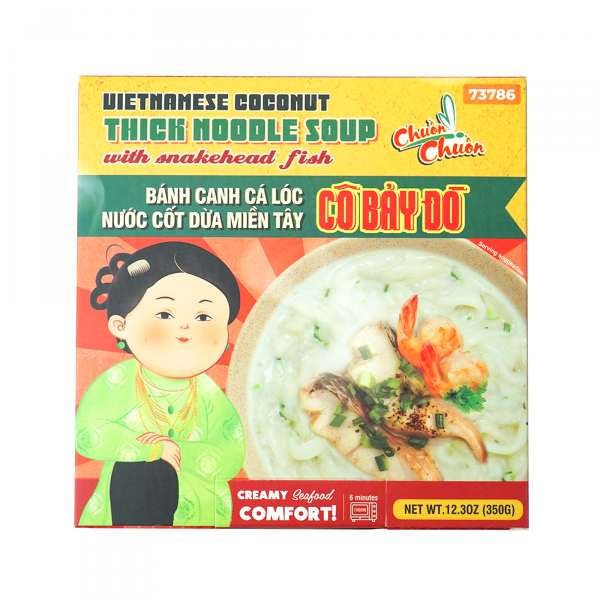 VIETNAMESE COCONUT THICK NOODLE SOUP WITH SNAKEHEAD FISH // Bánh Canh Cá Lóc Nước Cốt Dừa Miền Tây - Cô Bảy Đò - 73786