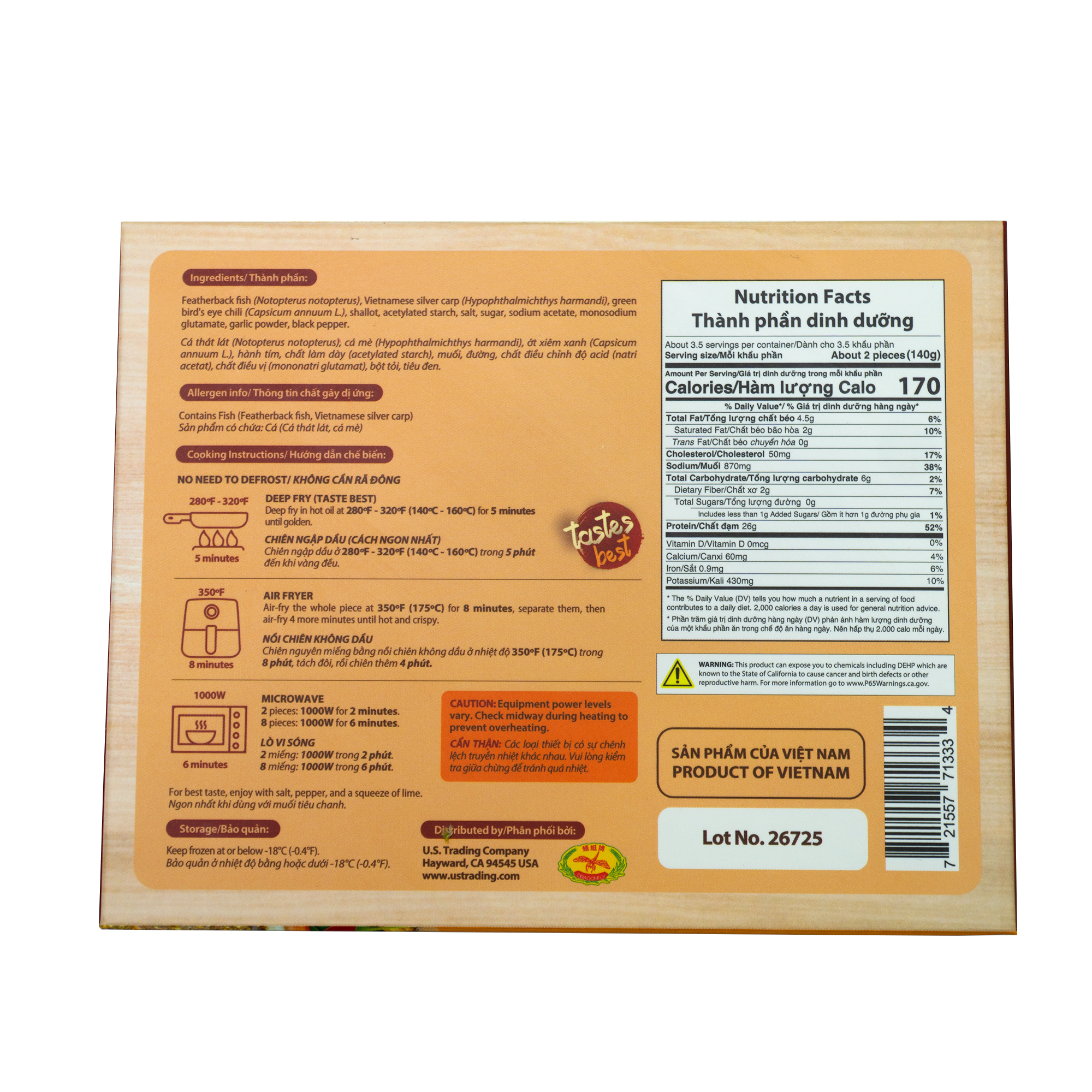 PNF - CTC133 - FEATHERBACK FISH CAKE (GREEN BIRD’S EYE CHILI FLAVOR) Chả cá thát lát ớt xiêm xanh - Cô Bảy Đò - 71333青椒弓背魚餅청양고추 닷락어 어묵 튀김 - 06 FEATHERBACK FISH CAKE (GREEN BIRD’S EYE CHILI FLAVOR) // Chả cá thát lát ớt xiêm xanh